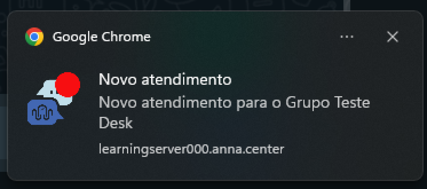 Pop-Up de Notificação.