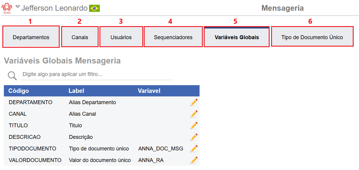 Messaging configurations
